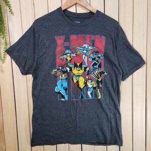 Marvel X-Men Graphic T-Shirt Gray Size L
